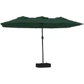 Syfax Parasol à double tête vert 449x265 cm