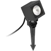 LOREFAR Projecteur de jardin à LED SOBEK 3000K IP65 noir