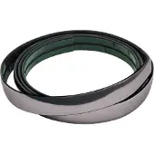 Pilot Profil Klebeprofil , chromé noir, 4 mètres, 39 mm, flexible, coupable à la longueur souhaitée
