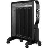 Vale Micathermic Chauffage HY-200A 2000 watts, chauffage efficace par mica, protection contre la surchauffe, enroulable, noir