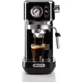 Ariete Machine à café expresso en métal 1381 avec manomètre en métal gris