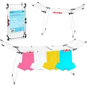 Massido Lydia 27 mb pliant séchoir à linge vertical blanc