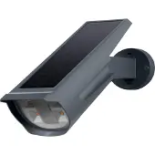 Osram Solar-Spot RGB & blanc chaud avec piquet de terre et support mural, capteur de lumière du jour, protection IP44, spot à énergie solaire pour jardin et terrasse