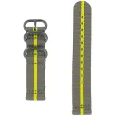 Samsung Gear Sport Premium Bracelet de Montre en Nylon Jaune