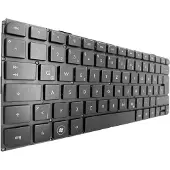 T-ProTek Noir - Clavier FRANÇAIS sans cadre compatible HP Envy 13-1050eg
