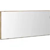 Syfax Miroir chêne artisanal 80 x 37 cm Verre et Bois Ingénierie