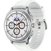 Samsung Galaxy Watch 8 Classic 3,3 cm (1,3") AMOLED 46 mm Numérique 438 x 438 pixels Écran tactile Argent Wi-Fi GPS (satellite)