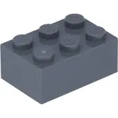 LEGO brique 2x3 3002 - 100 pièces gris foncé
