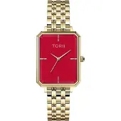 Torii Montre-bracelet pour femme G23GB.T4 en rouge, mode.
