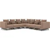 AEA Luxus Ecksofa Couch L-Form Polster Textil Polstersofa Einrichtung Wohnzimmer