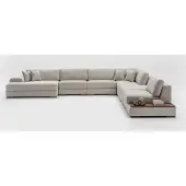 AEA Sofas U-Form Modern Design Möbel Luxus Wohnzimmer Grau Ecksofa