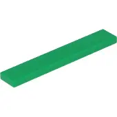 LEGO 1x6 carreaux 6636 - 10 pièces vert