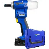 Gesipa Birdie Blindnietgerät inkl. 1x Akku 2,0 Ah, 18V und Ladegerät in L-Boxx