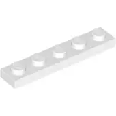 LEGO 1x5 plaque 78329 - 100 pièces blanc