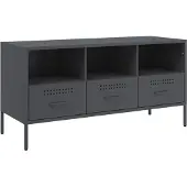 Sonstiges Meuble TV anthracite 100,5x39x50,5 cm acier