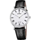 Festina Montre homme suisse bracelet cuir noir D2UF20012/2