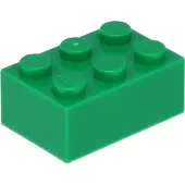 LEGO brique 2x3 3002 - 250 pièces vert