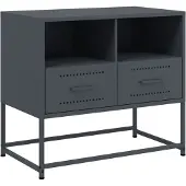vidaXL Armoire TV anthracite 68x39x60,5 cm Acier