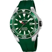 Festina Montre pour homme , style décontracté, bracelet en silicone vert, référence D2UF20664/2