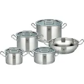 Elo Gourmet Plus Set de 5 casseroles, acier inoxydable PREMIUM 40995