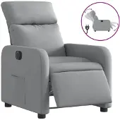 Sonstiges Fauteuil inclinable électrique Gris clair Tissu