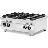 Hendi Cuisinière à gaz Kitchen Line - 4 plaques de cuisson, Table-Top, Kitchen Line, 19kW, 800x700x(H)310mm
