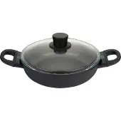 Ballarini poêle à servir avec couvercle en verre, 28 cm | rond | PTFE