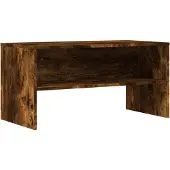 Syfax Meuble TV chêne fumé 80x40x40 cm bois d'ingénierie