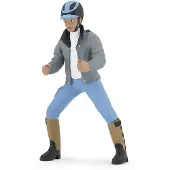 Papo Figurine Jeune cavalier - - CHEVAUX, POULAINS ET PONEYS - Gris - Intérieur