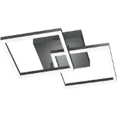 FABAS LUCE Plafonnier Led Moderne Bard 39W Anthracite 3394-22-282