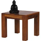 Wohnling Table basse en Sheesham massif 45 x 45 cm bois massif ; WL1.204