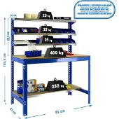 Simonwork (bancos De Trabajo) Bt1 Workbench 1445x910x610 Mm Bleu