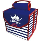 Bike Fashion Sacoche de porte-bagages pour enfants Capt`n Sharky, bleu / blanc