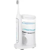 Adler | 2-in-1 Water Flossing Sonic Brush | AD 2180w | Rechargeable | For adults | Number of brush heads included 2 | Number of teeth brushing modes 1 | White