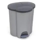 Curver Poubelle à pédale TRIO pour les déchets triés