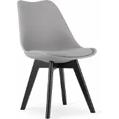 Leobert MARK chaise - gris / pieds noirs x 1
