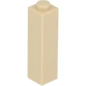 LEGO brique 1x1x3 tan