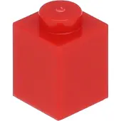 LEGO : 100 pièces de briques 1x1 en rouge