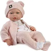 MuÑecas Guca Guca 894 NEW BORN - poupée réaliste avec corps en tissu doux - 36 cm