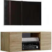 VCM Meubles Meuble Télévision | Planche murale | Suspension bas | Dimensions H. 40 x W. 115 x D. 36 cm | Armoire murale - Jusa