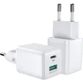 JOYROOM L-Qp303 Chargeur réseau à 2 ports Pd30W/Qc3.0 Blanc