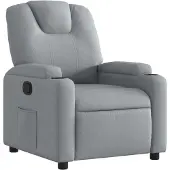 Syfax Fauteuil inclinable Gris clair Tissu