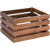 Assheuer & Pott Superbox Boîte en bois, GN 1/2, brun clair, hauteur : 200 mm, longueur : 350 mm