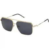 Zadig & Voltaire Szv413 Sunglasses Doré Smoke / CAT3 Homme