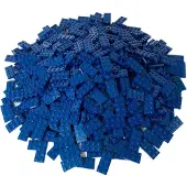 LEGO 2x4 Plaques de construction Bleu foncé - 3020 NOUVEAU Quantité 500x