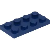 LEGO 50 pièces 3020 Plaques 2x4 Part Basic 50 bleu foncé