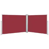 Syfax Auvent latéral rétractable Rouge 120 x 1000 cm