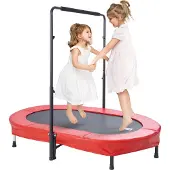 Vevor Trampoline pour enfants Indoor / Outdoor Mini trampoline pliable avec poignée, trampoline rebondissant Trampoline de jardin pour jeunes enfants