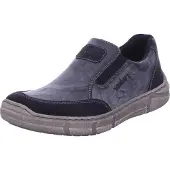 Rieker Chaussons de ville pour hommes, couleur gris, style décontracté