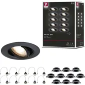 Paulmann Lampe à encastrer, set de 10, orientable